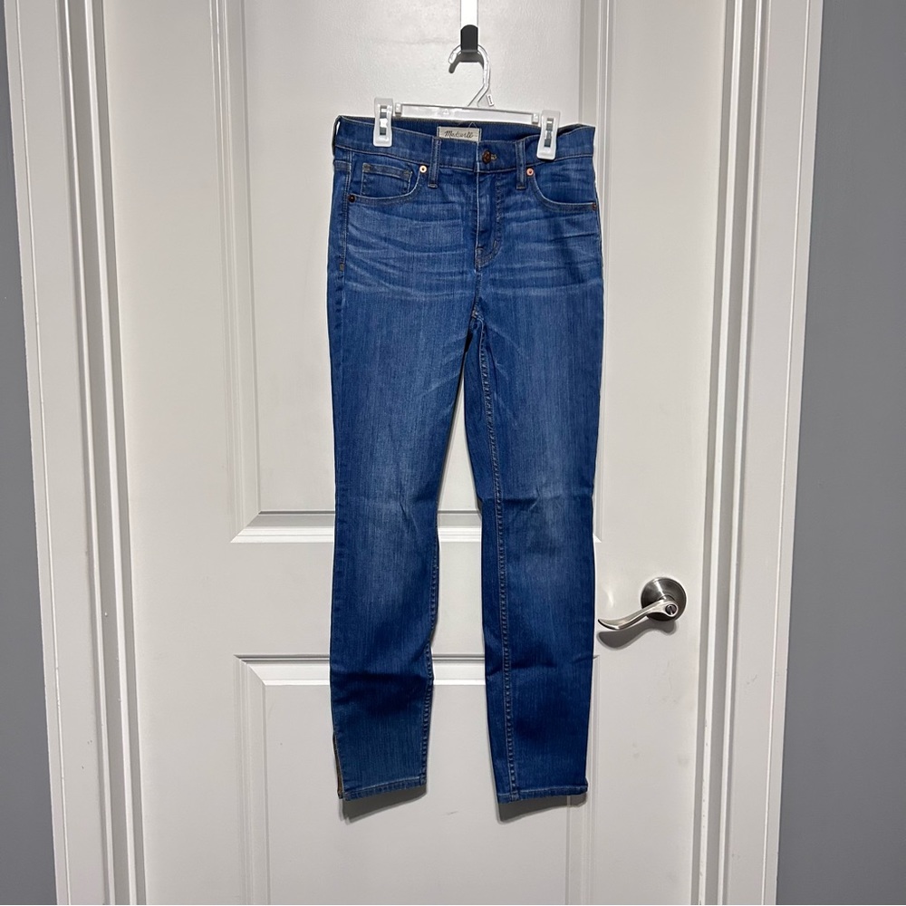 Madewell Light Blue Denim Wash Mid-Rise Waist Skinny Jeggings Pants Jeans